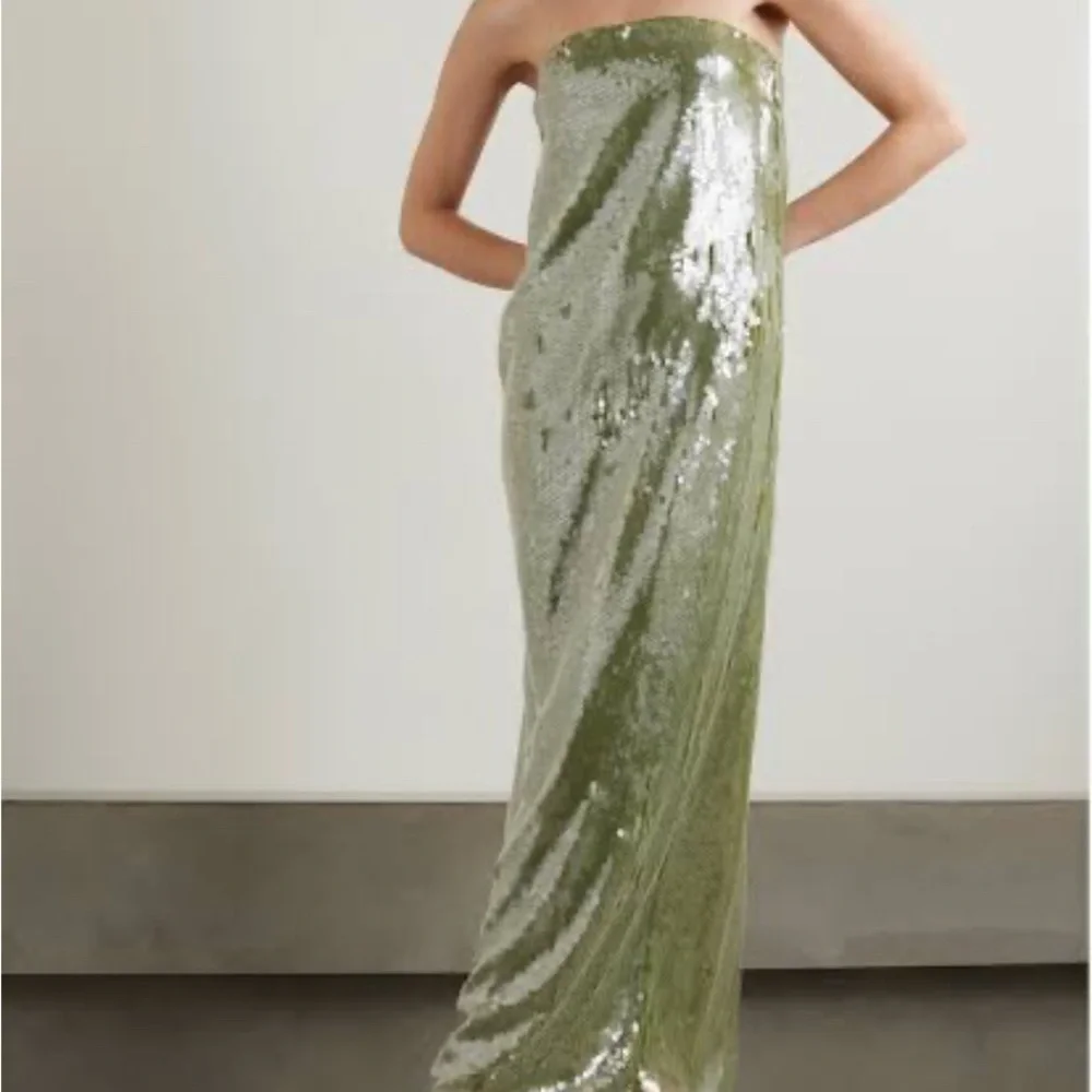 STAUD Shimmering Silver maxi dress - Picture 2 of 9